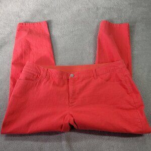 CJ Banks Signature Slimming Womens Jeans 20W Plus Pink Denim Comfy SL59E